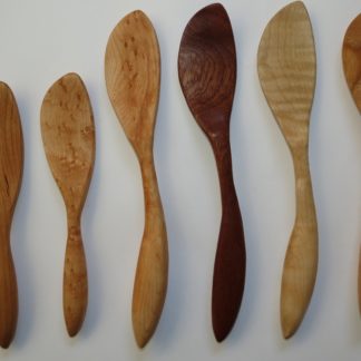 Hand Carved Right Handed Stirring Spatulas