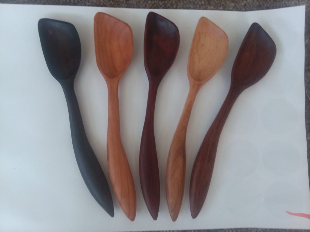 Left Handed Wooden Spoons Handmade Ergonomic Spoons